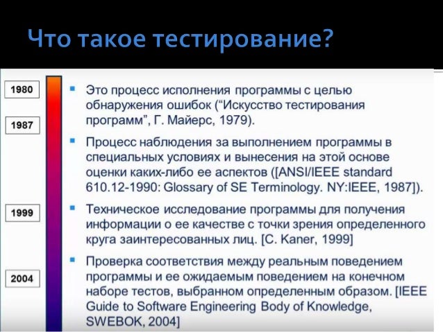 Принципы тестирования Принципы тестирования
